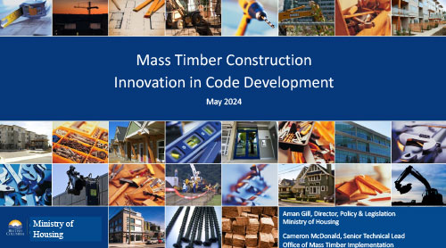 Mass Timber Construction Innovation in Code Development