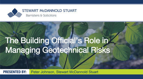 The Building Official's Role in Managing Geotechnical Risks
