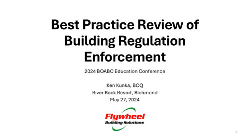 Best Practice Review of Building Regulation Enforcement