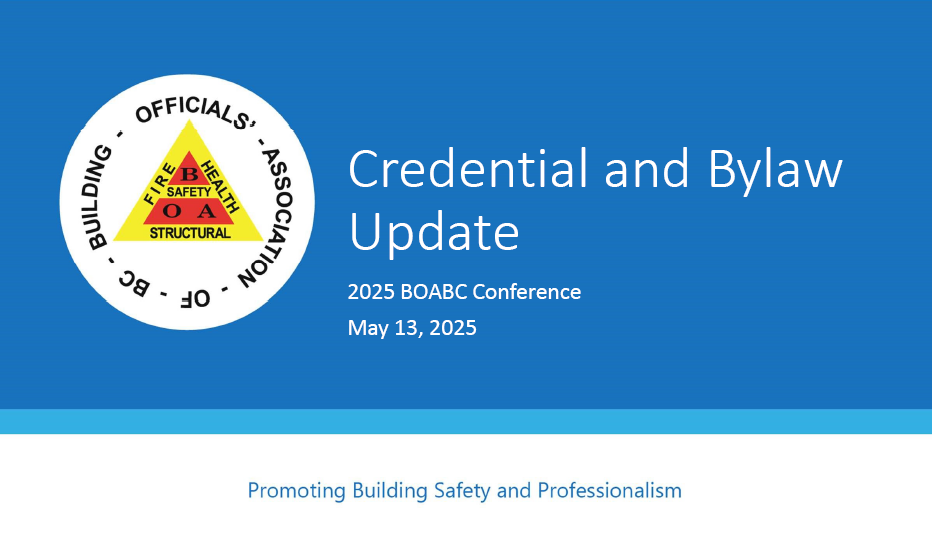 Credential and Bylaw Update