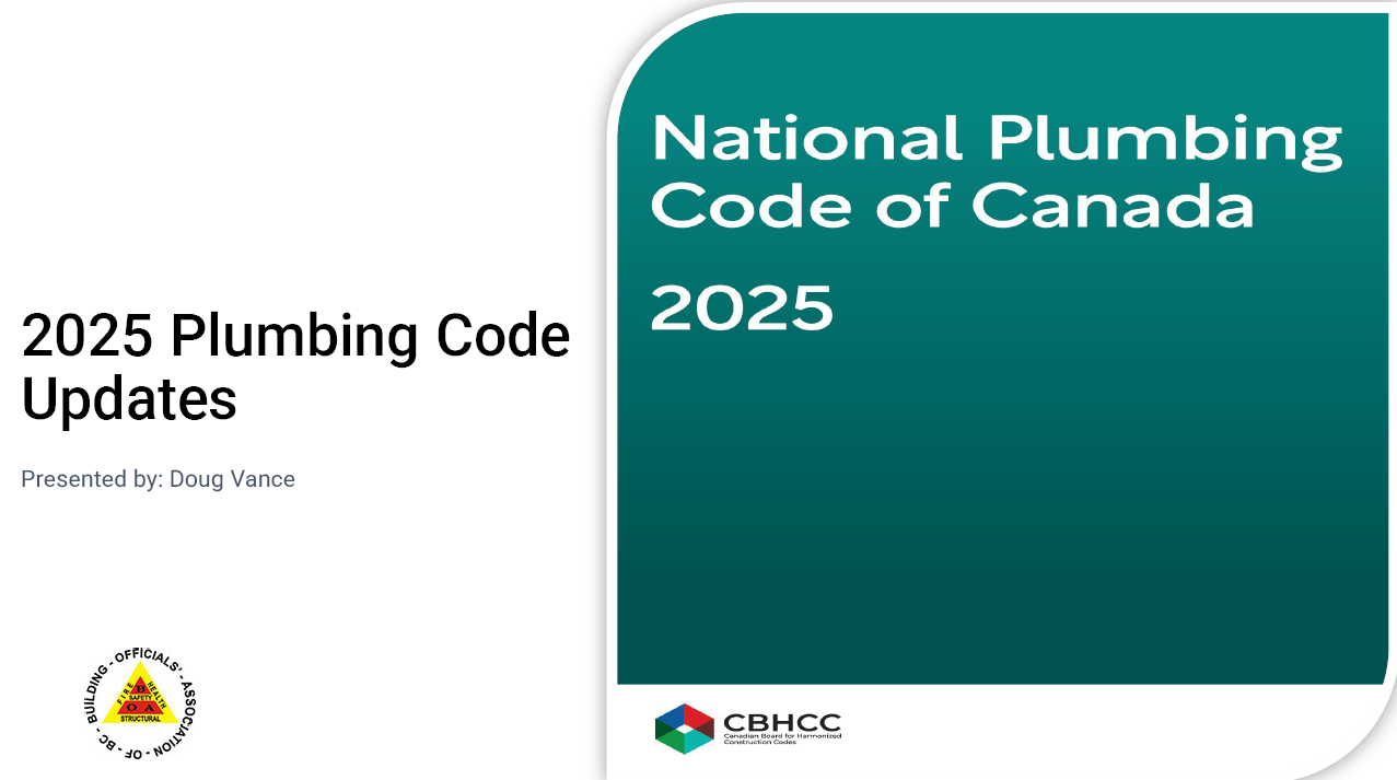 2025 National Plumbing Code Update