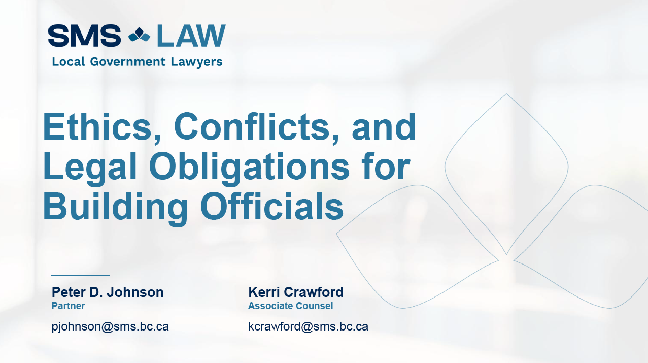 Ethics, Conflicts, and Legal Obligations for BOs